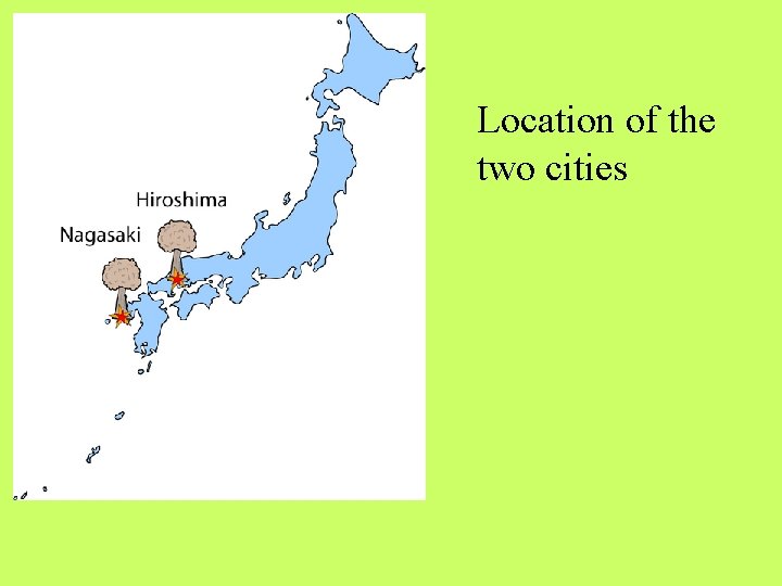 Location of the two cities 