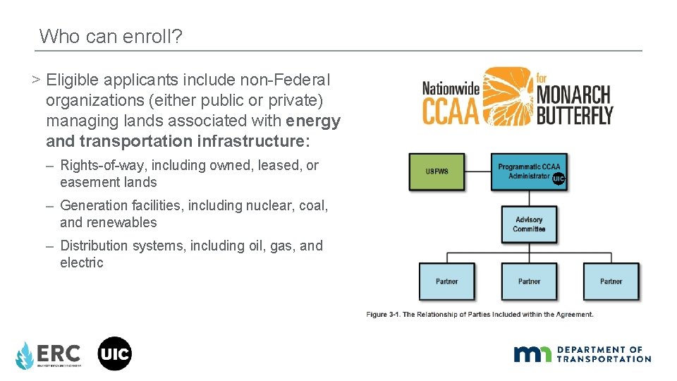 Who can enroll? > Eligible applicants include non-Federal organizations (either public or private) managing