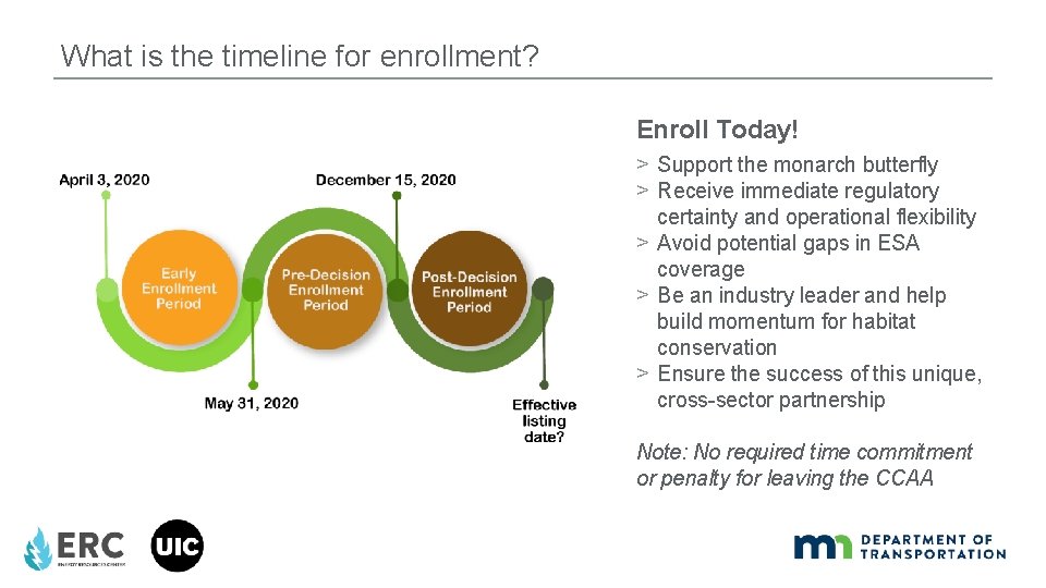 What is the timeline for enrollment? Enroll Today! > Support the monarch butterfly >