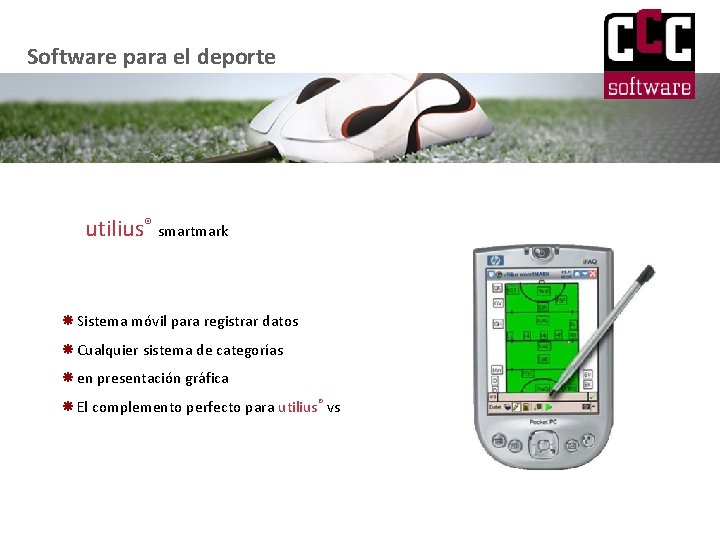 Software para el deporte utilius® smartmark Sistema móvil para registrar datos Cualquier sistema de