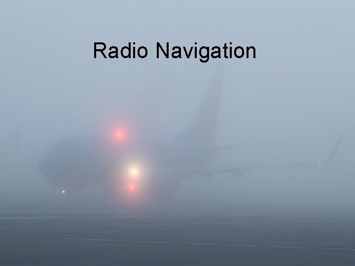 Radio Navigation 
