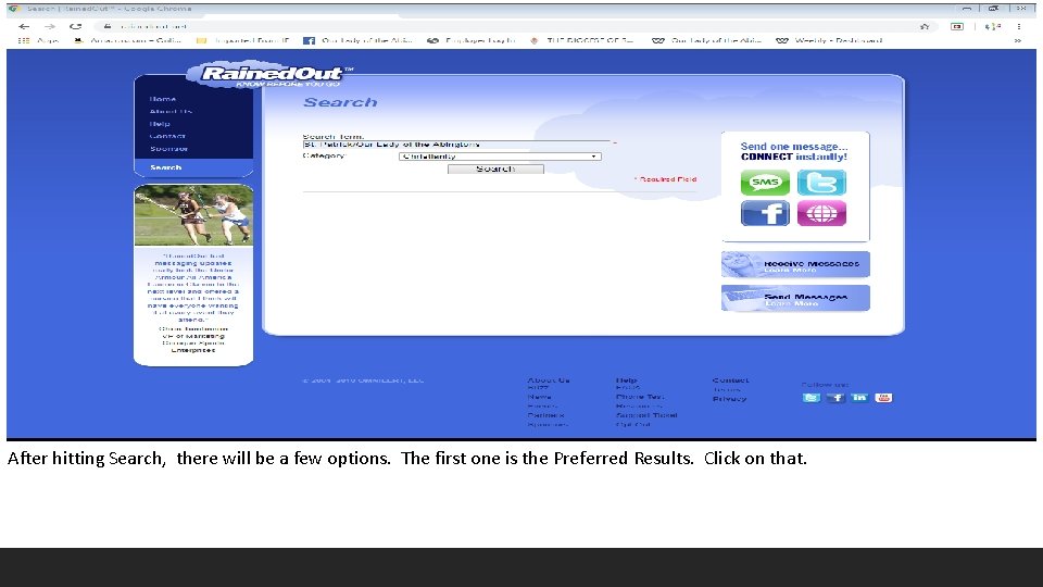 After hitting Search, there will be a few options. The first one is the