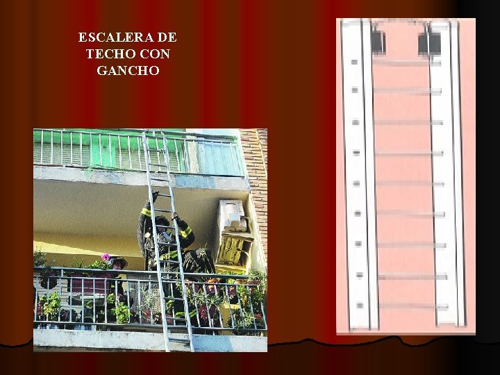 ESCALERA DE TECHO CON GANCHO 