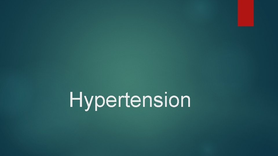 Hypertension 