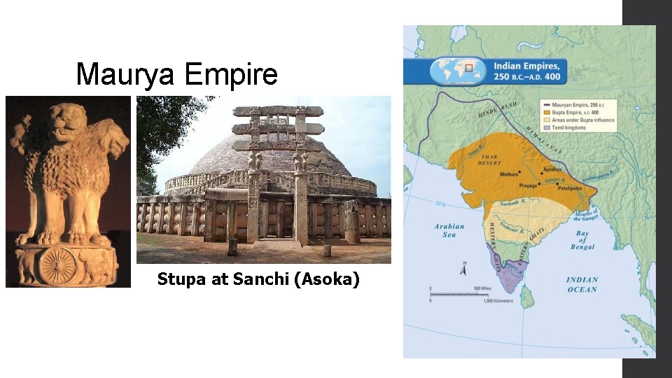 Maurya Empire Stupa at Sanchi (Asoka) 