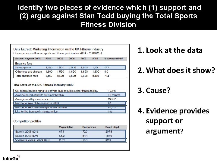 Identify two pieces of evidence which (1) support and (2) argue against Stan Todd