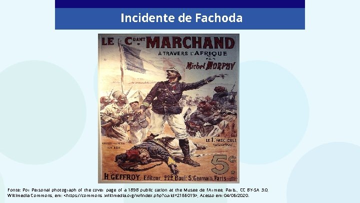 Incidente de Fachoda Fonte: Por Personal photograph of the cover page of a 1898