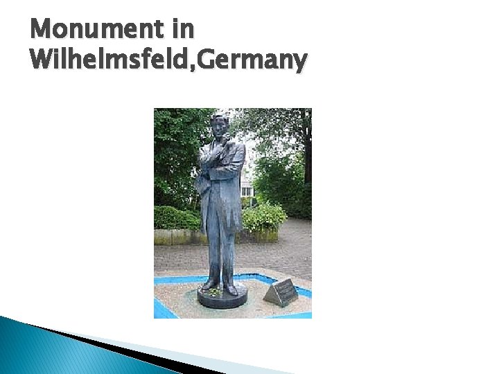 Monument in Wilhelmsfeld, Germany 