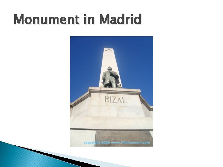 Monument in Madrid 