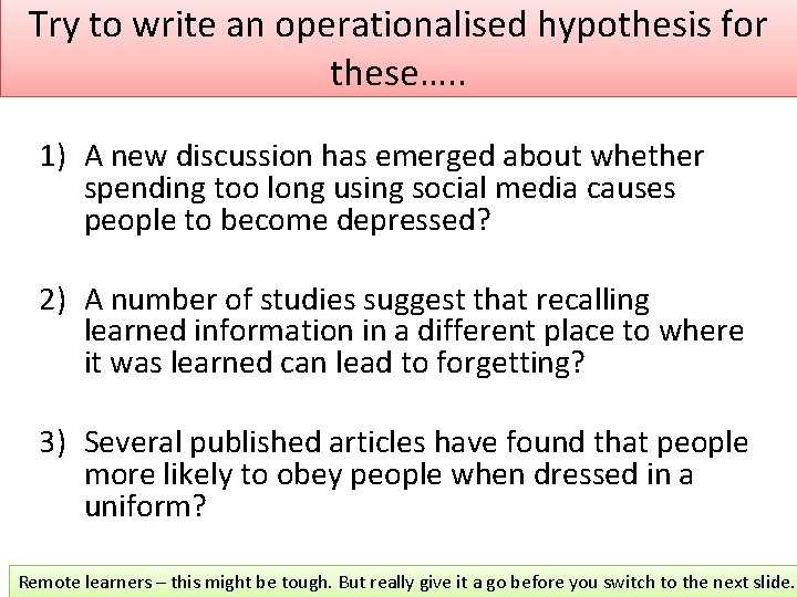 Lesson 3 Research Methods and Statistics Unit 2