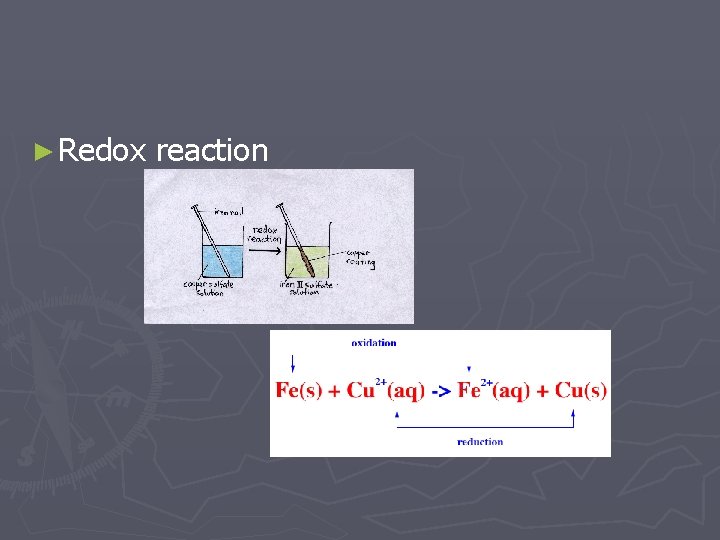 ► Redox reaction 