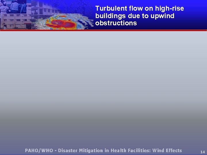 Turbulent flow on high-rise buildings due to upwind obstructions 14 