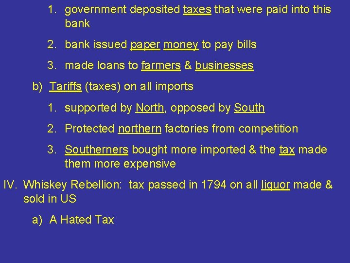 1. government deposited taxes that were paid into this bank 2. bank issued paper