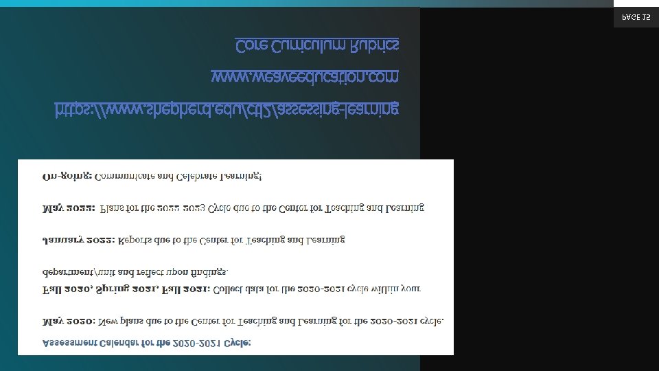 PAGE 15 Core Curriculum Rubrics www. weaveeducation. com https: //www. shepherd. edu/ctl 2/assessing-learning 