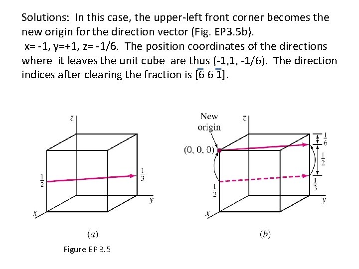 Solutions: In this case, the upper-left front corner becomes the new origin for the Solutions: In this case, the upper-left front corner becomes the new origin for the