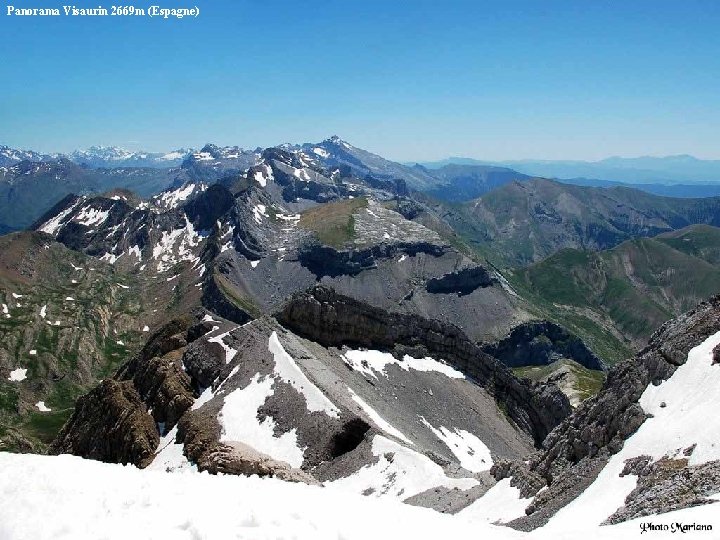 Panorama Visaurin 2669 m (Espagne) . 