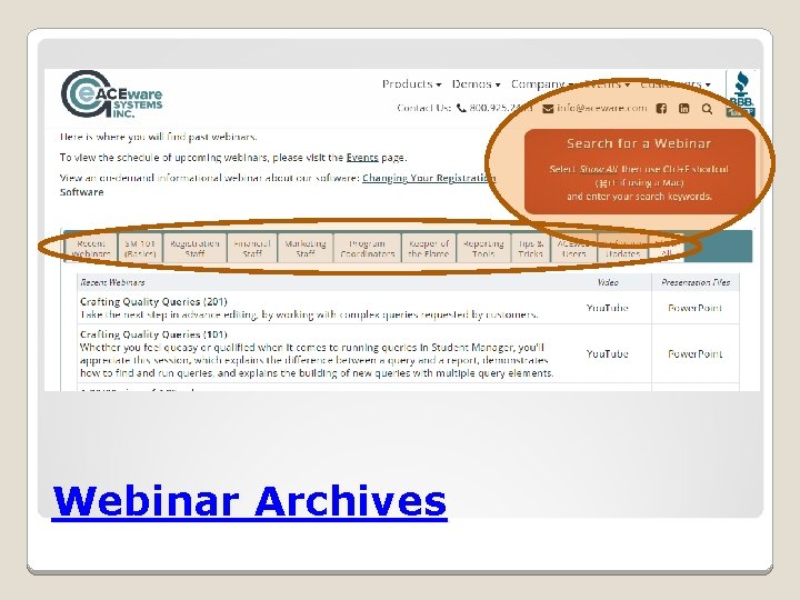 Webinar Archives 