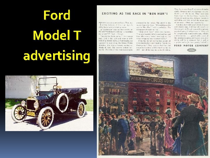 Ford Model T advertising 