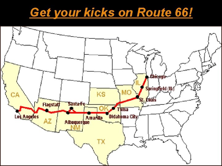 Get your kicks on Route 66! 