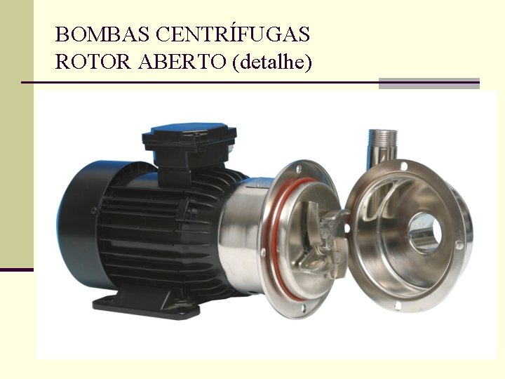 BOMBAS CENTRÍFUGAS ROTOR ABERTO (detalhe) 