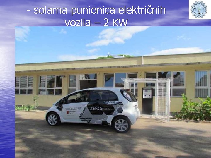 - solarna punionica električnih vozila – 2 KW 