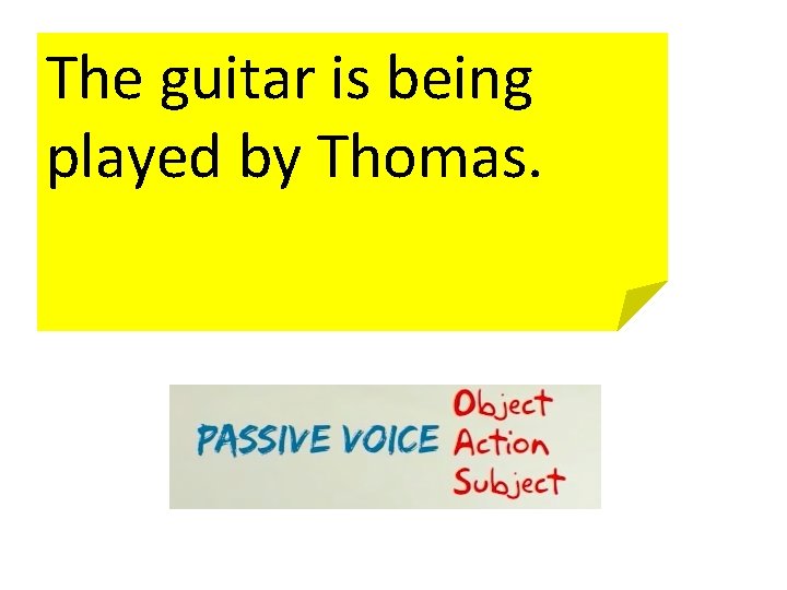 The guitar is being played by Thomas. 