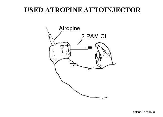 USED ATROPINE AUTOINJECTOR TSP 081 -T-1044 -10 