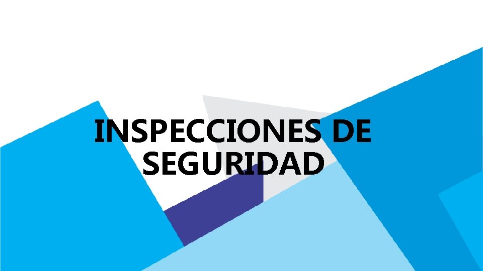 INSPECCIONES DE SEGURIDAD 