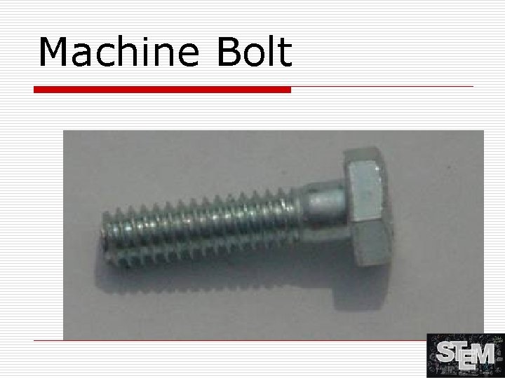 Machine Bolt 