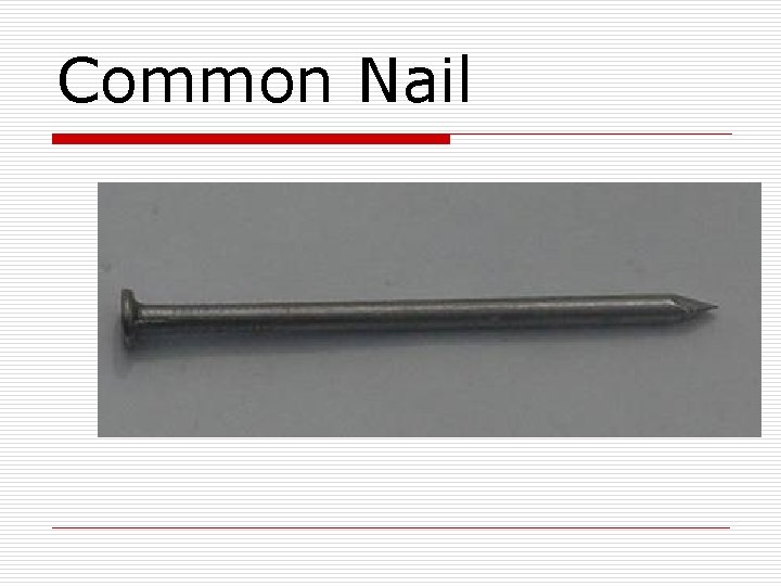 Common Nail 