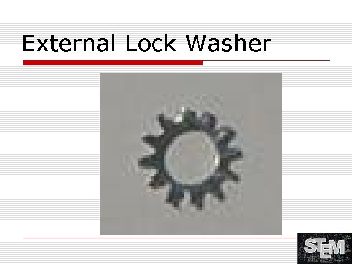 External Lock Washer 
