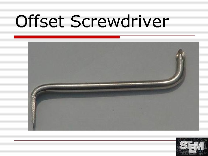 Offset Screwdriver 