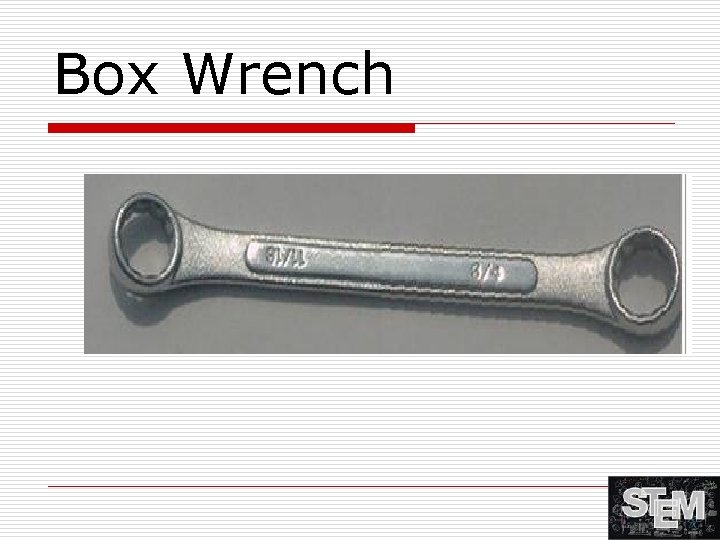 Box Wrench 