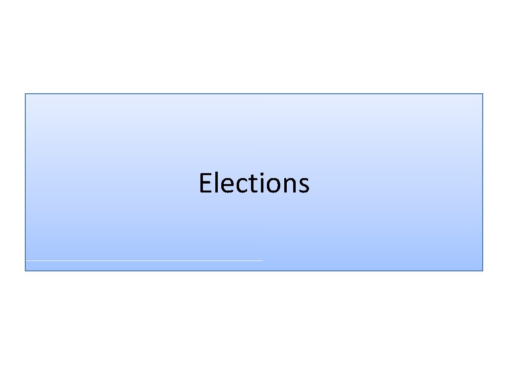 Elections 