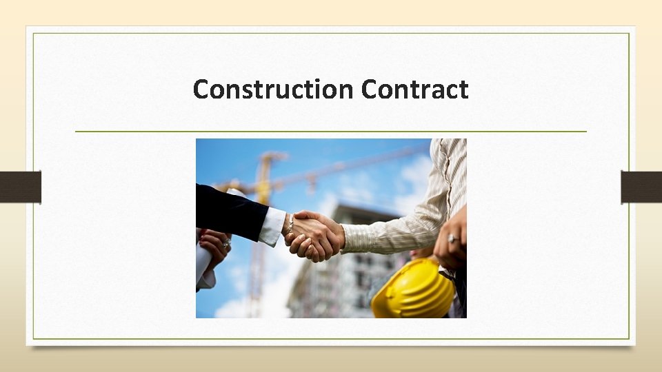 Construction Contract 