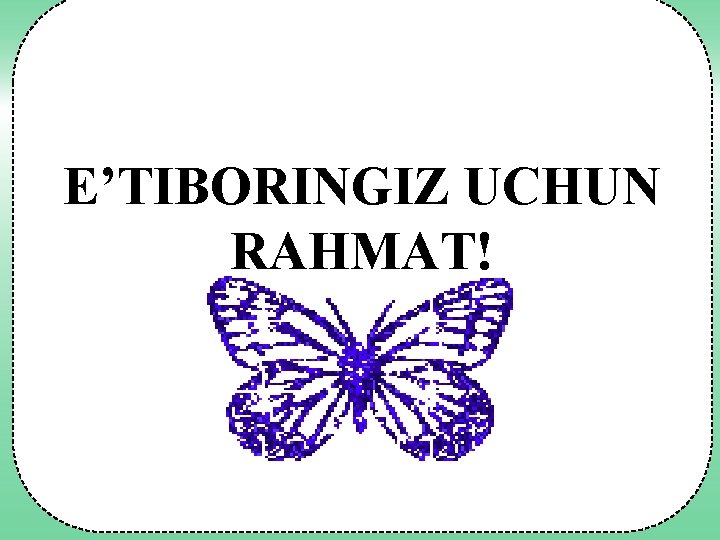 E’TIBORINGIZ UCHUN RAHMAT! 