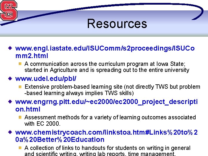 Resources www. engl. iastate. edu/ISUComm/s 2 proceedings/ISUCo mm 2. html A communication across the
