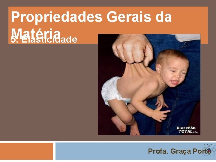 Propriedades Gerais da Matéria 5. Elasticidade Profa. Graça Porto 