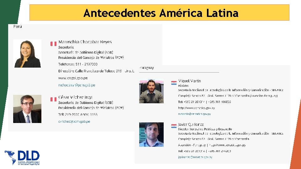 Antecedentes América Latina 