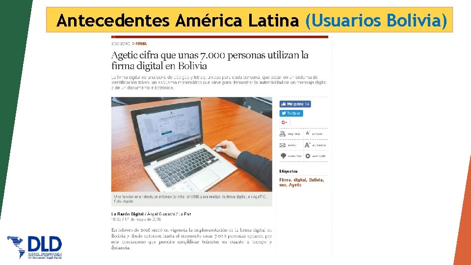 Antecedentes América Latina (Usuarios Bolivia) 