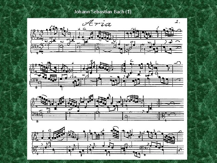 Johann Sebastian Bach (1) 