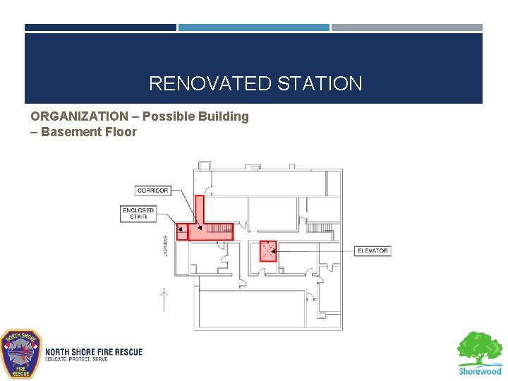 RENOVATED STATION ORGANIZATION – Possible Building – Basement Floor 