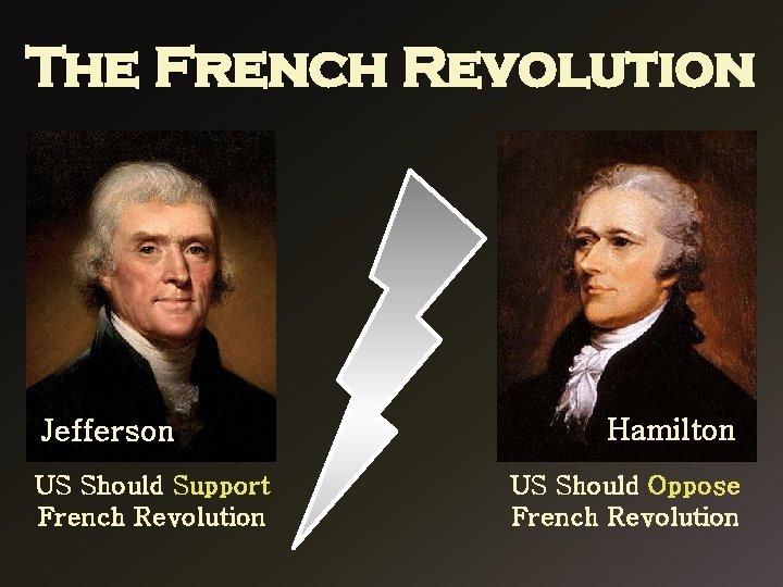 The French Revolution Jefferson US Should Support French Revolution Hamilton US Should Oppose French