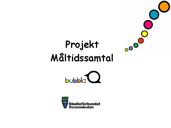 Projekt Måltidssamtal 