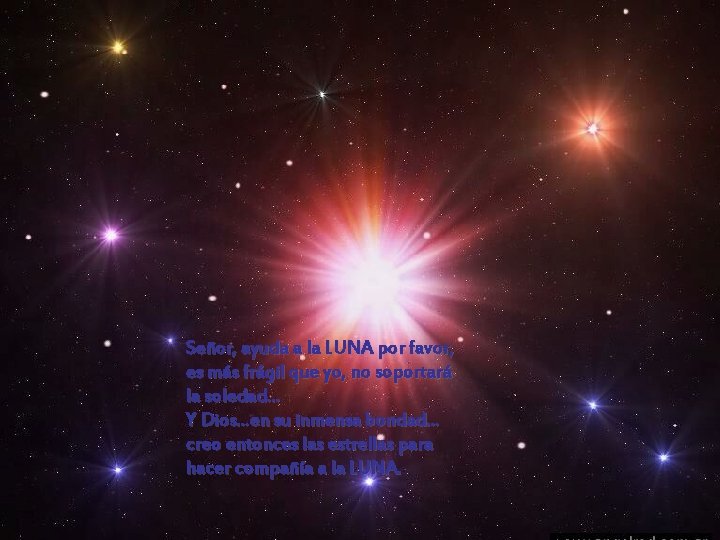 Señor, ayuda a la LUNA por favor, es más frágil que yo, no soportará