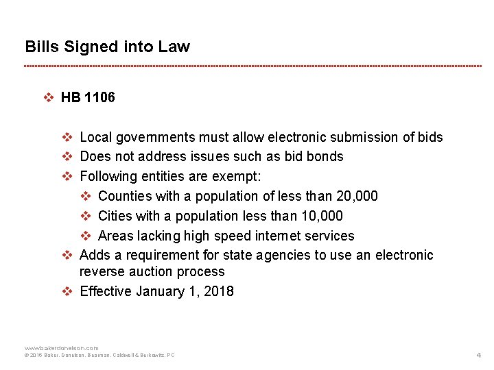 Bills Signed into Law v HB 1106 v Local governments must allow electronic submission