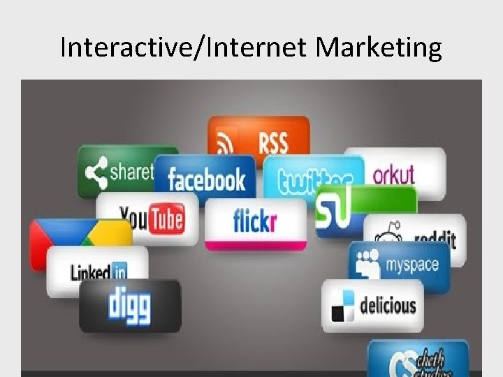 Interactive/Internet Marketing 