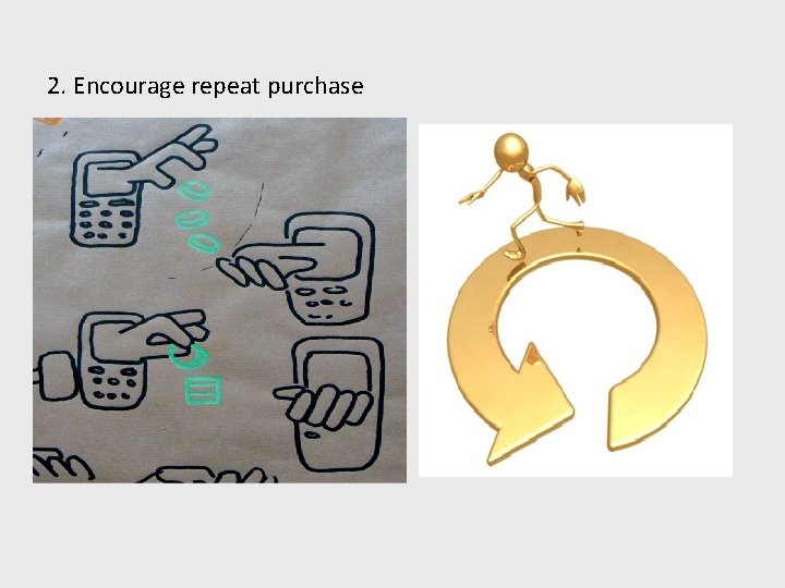 2. Encourage repeat purchase 