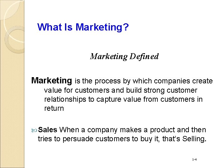 What Is Marketing? Marketing Defined Marketing is the process by which companies create value