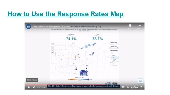 How to Use the Response Rates Map 